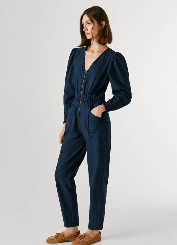 V-NECK MAXI JUMPSUIT