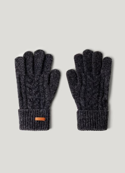CABLE KNIT GLOVES