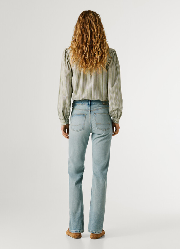 MID-RISE STRAIGHT FIT JEANS - ARROW