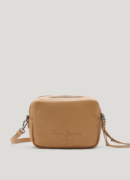 LEATHER EFFECT SHOULDER BAG