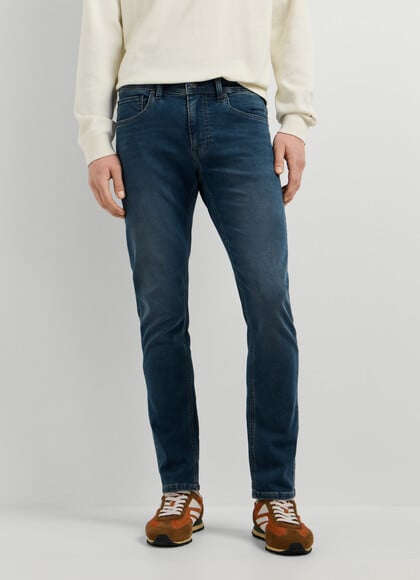 SLIM FIT MID-RISE JEANS - TRACK