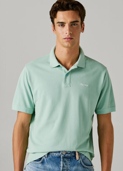 GARMENT DYED PIQUE POLO SHIRT