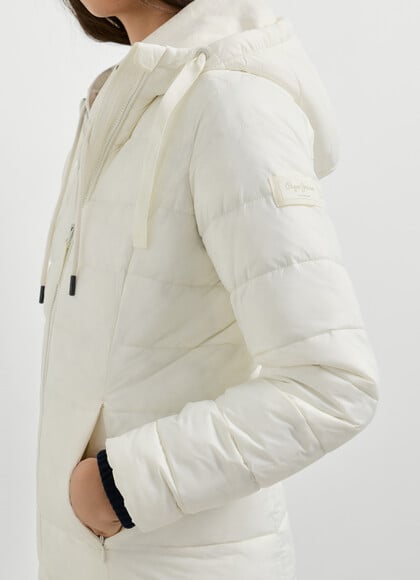 LONG PUFFER JACKET WITH HOOD