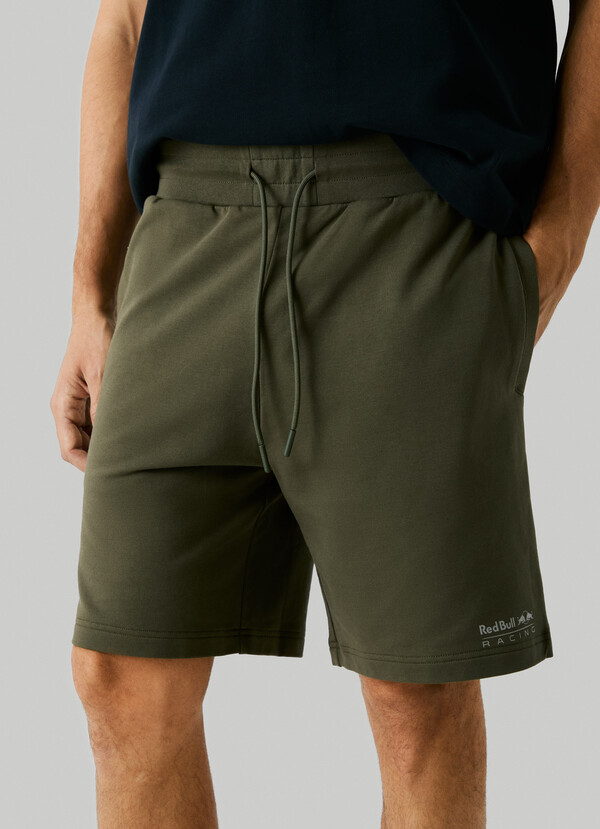 SLIM FIT FLEECE BERMUDA SHORTS