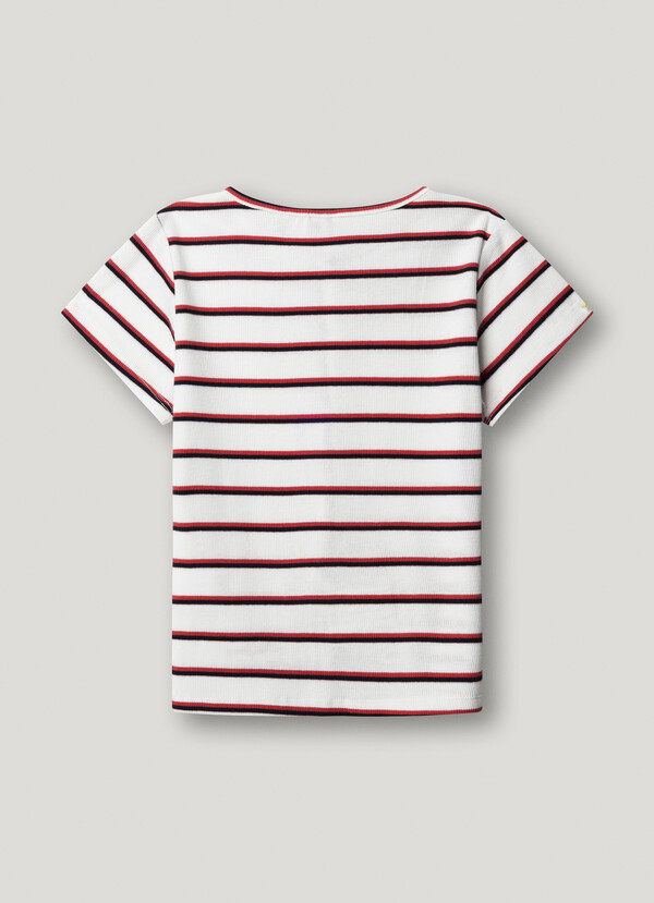 T-SHIRT A COSTE RIGATE