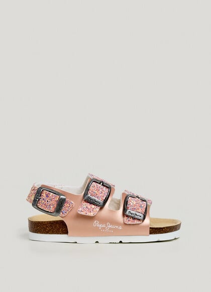 SANDALS WITH GLITTER DETAILS