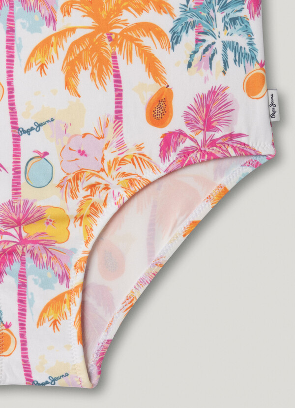 ASYMMETRIC TROPICAL SWIMSUIT