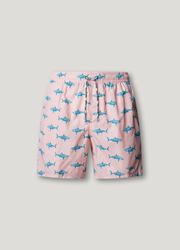 SWIM SHORTS WITH SHARK PRINT
