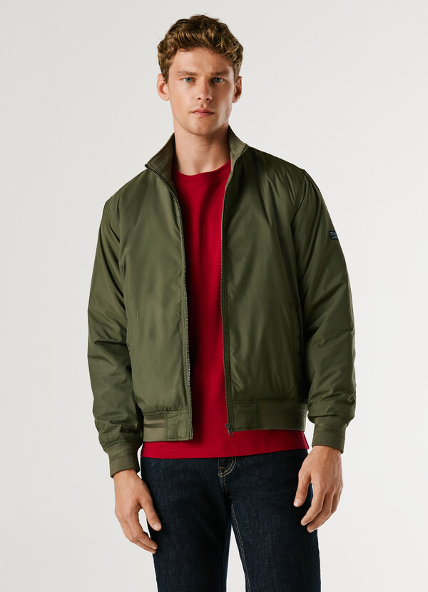 HARRINGTON JACKET WITH HIGH NECK