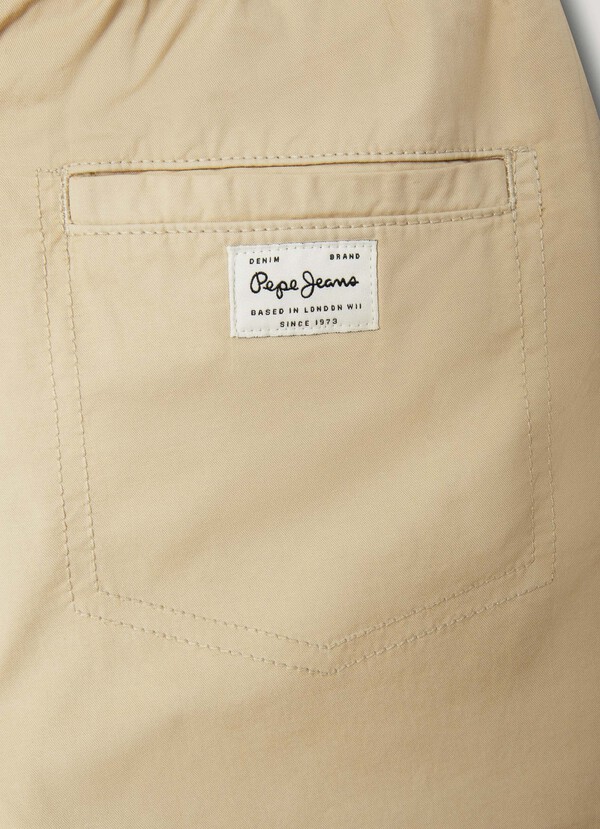 ADJUSTABLE WAIST POPLIN SHORTS