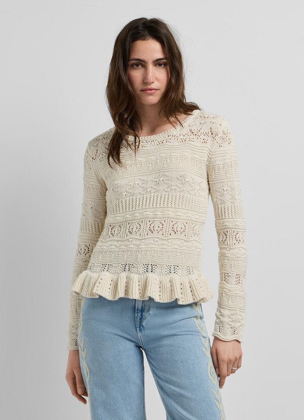 CREW NECK MOULIN&Eacute; JUMPER