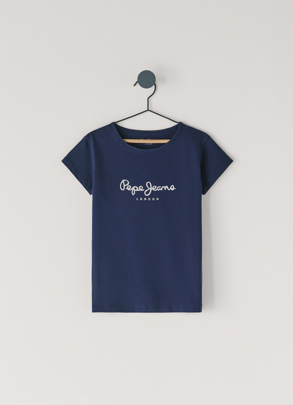 CAMISETA LOGO GLITTER FIT SLIM