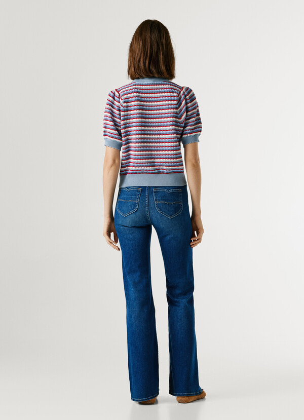 STRIPED KNIT JUMPER