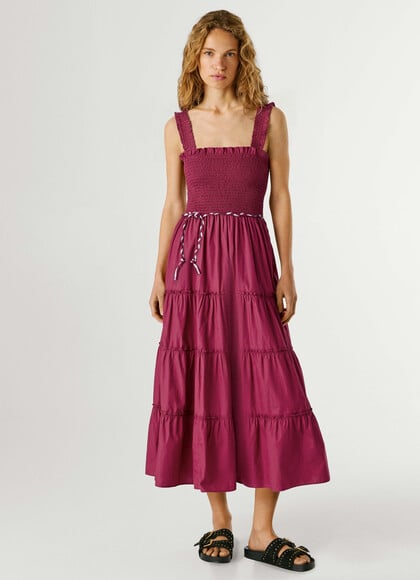 POPLIN MAXI DRESS