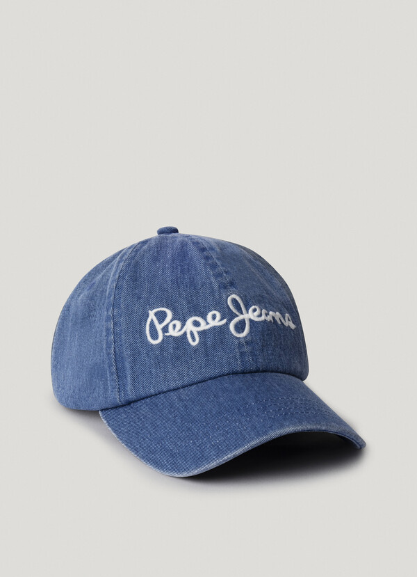 EMBROIDERED LOGO TWILL CAP