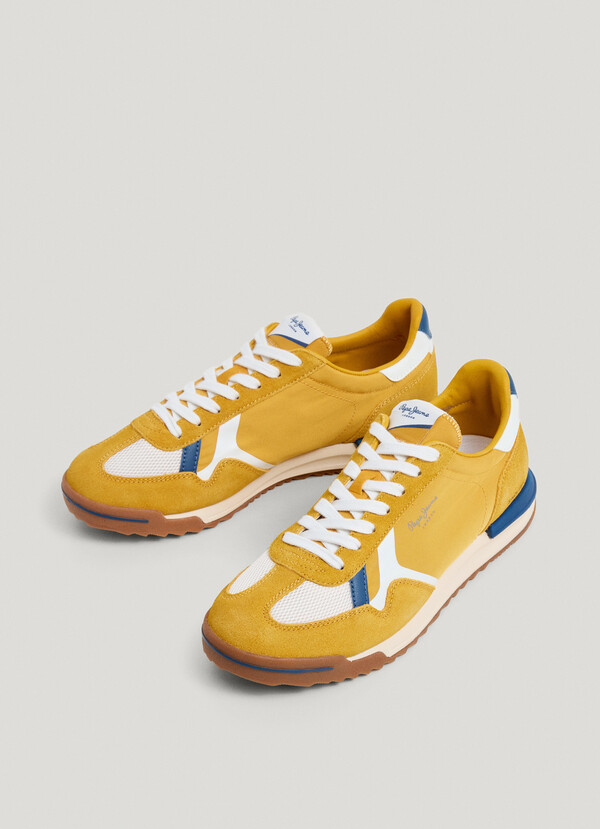 RETRO TRAINERS WITH SUEDE DETAILS - MARVIN