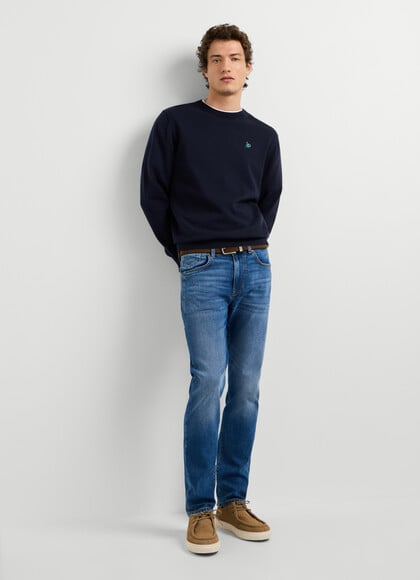 SLIM FIT MID-RISE JEANS - PIPE