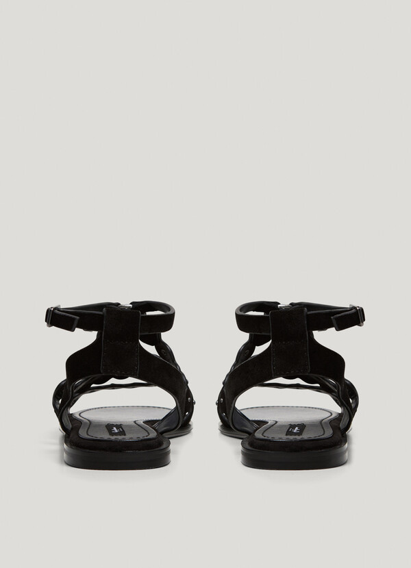FLAT SUEDE SANDALS