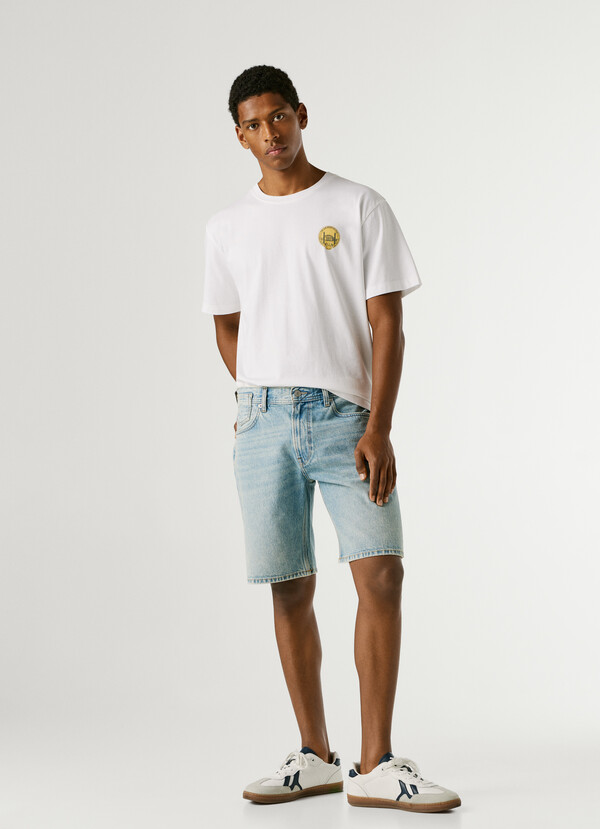 LOOSE FIT DENIM SHORTS