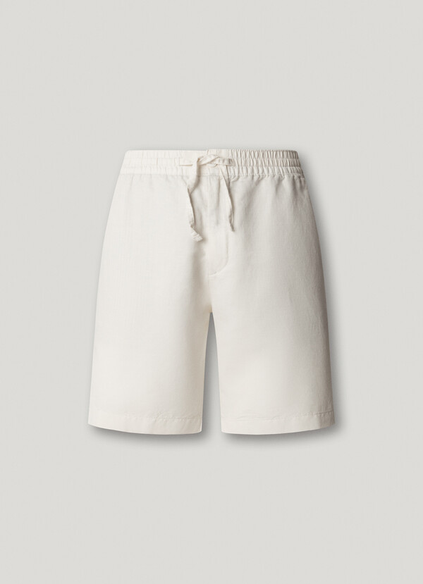 RELAXED FIT LINEN SHORTS