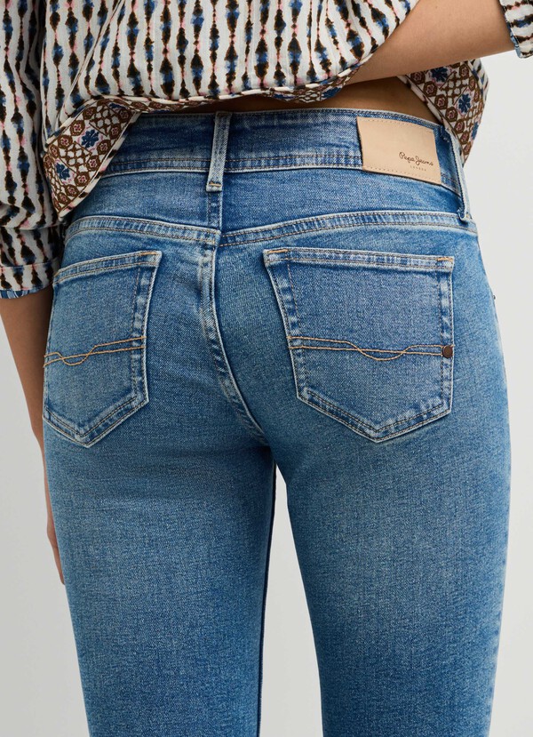 PIMLICO- LOW-RISE FLARE FIT JEANS