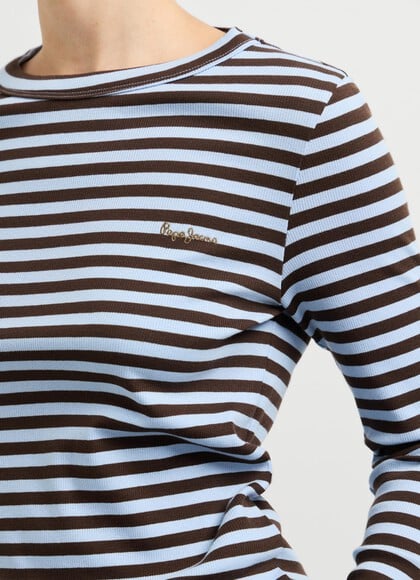 LONG SLEEVE STRIPED T-SHIRT