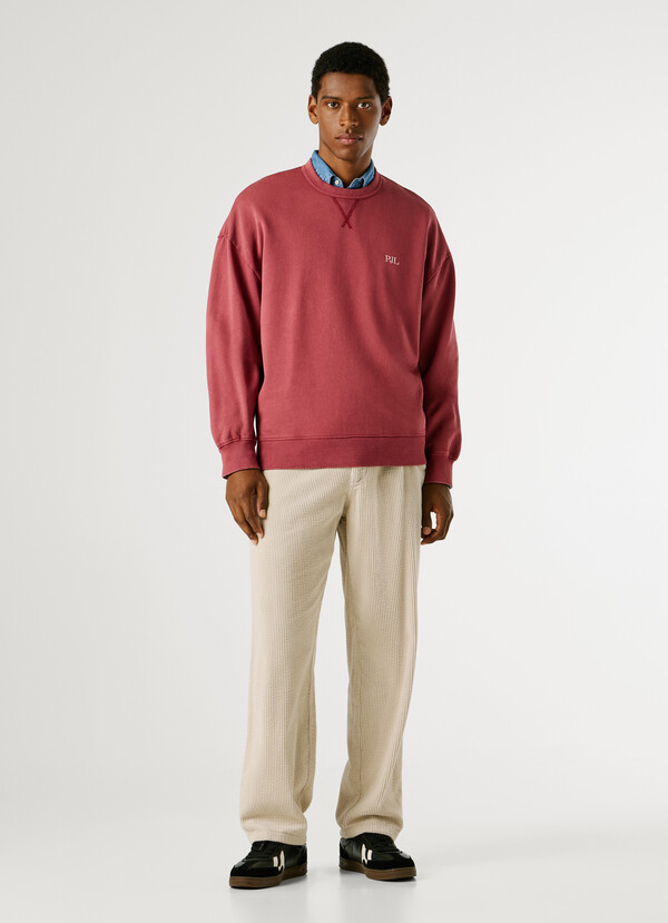 RELAXED FIT CREW NECK SWEATSHIRT
