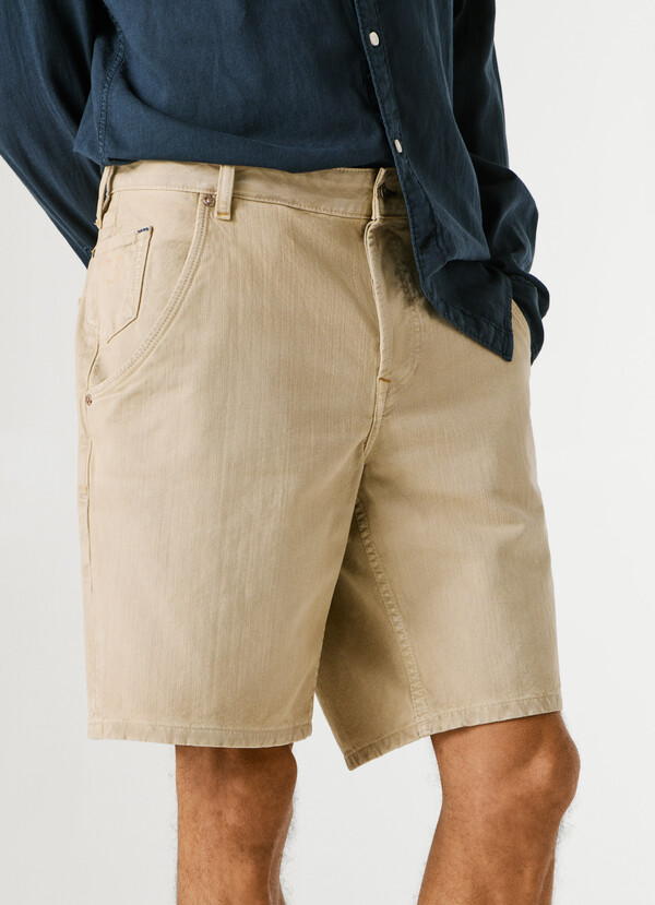 LOOSE FIT TWILL SHORTS
