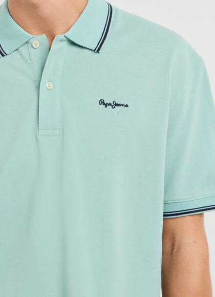 REGULAR FIT PIQU&Eacute; POLO