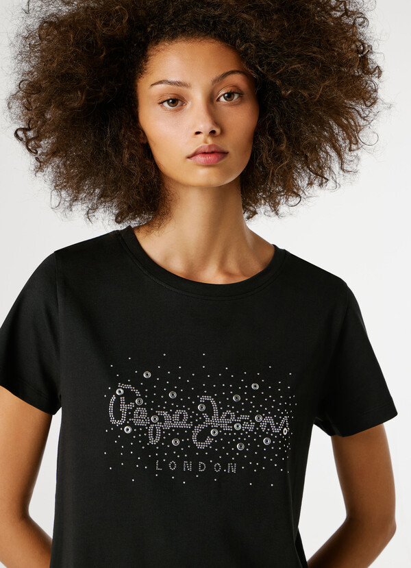 STRASS LOGO T-SHIRT