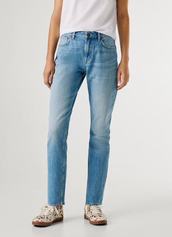 VIOLET - HIGH-RISE TAPER FIT JEANS