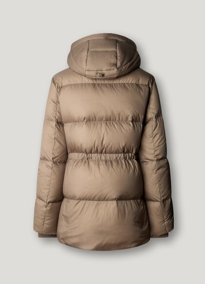 HOODED PADDED PUFFER JACKET