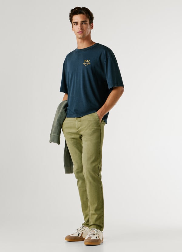 TAPERED FIT CHINO TROUSERS