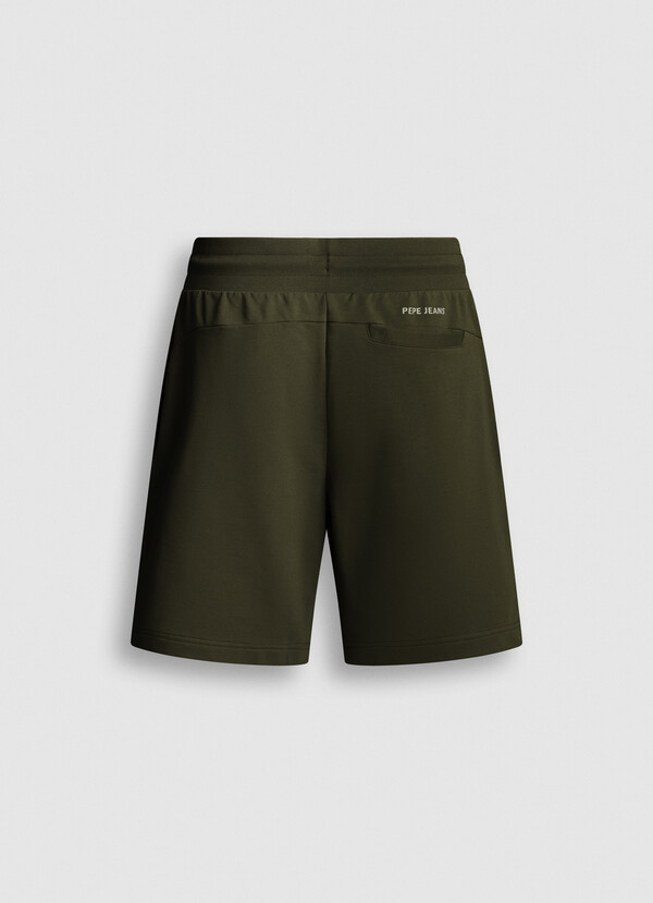 SLIM FIT FLEECE BERMUDA SHORTS