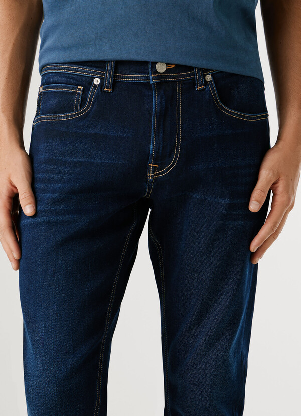 TRACK- SLIM FIT MID-RISE JEANS