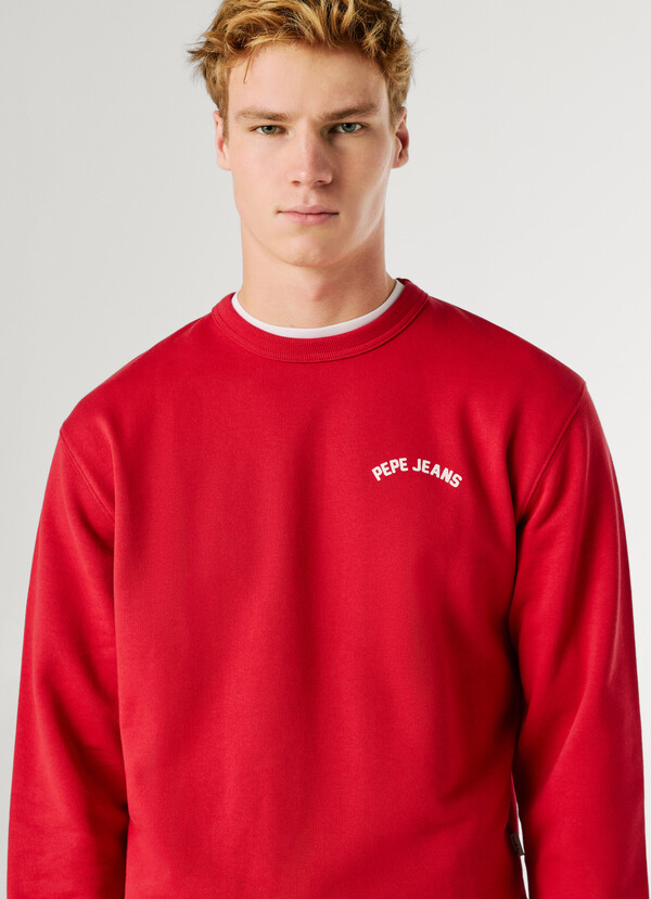 CREW NECK BACK PRINT SWEATSHIRT