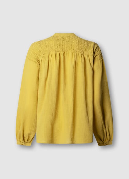 FLUID MAO COLLAR BLOUSE