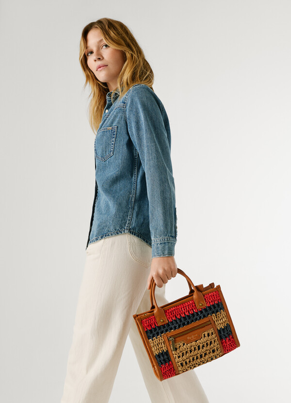 RAFFIA SHOULDER BAG