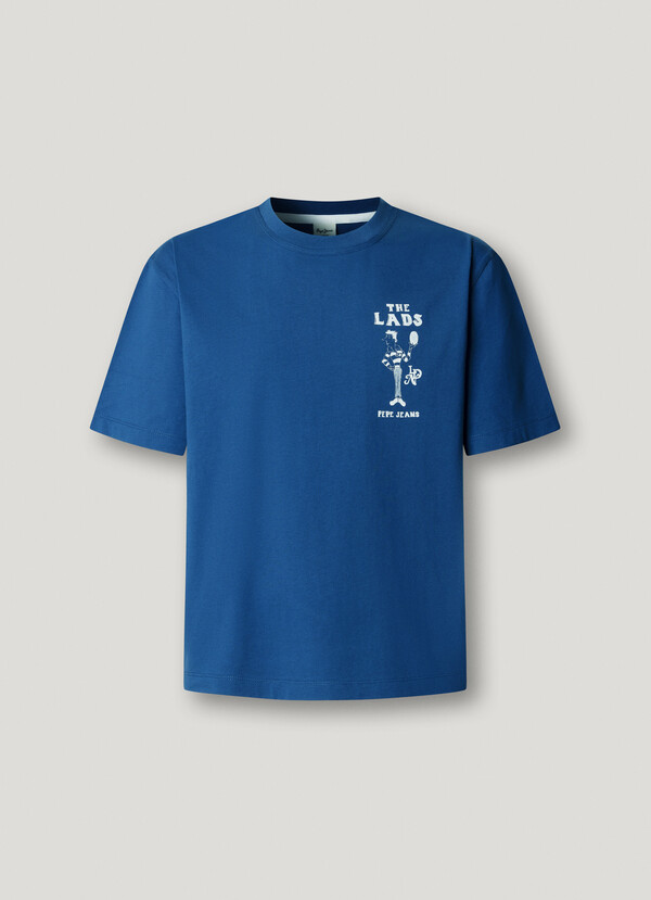 WIDE FIT PRINTED GRAPHIC T-SHIRT