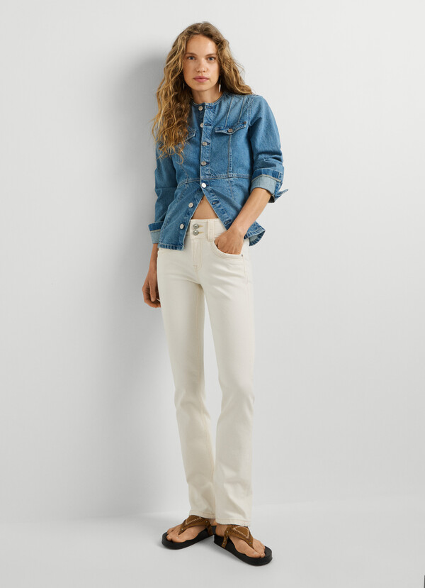 MID-RISE SLIM FIT JEANS - GEN