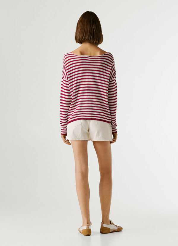 STRIPED KNIT JUMPER