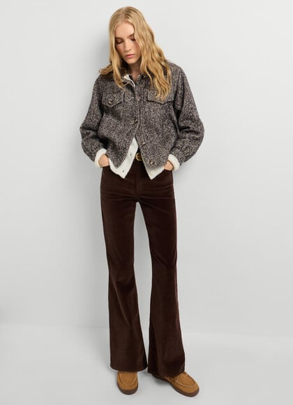 FLARE FIT 5-POCKET TROUSERS