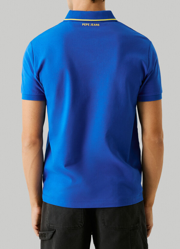 PRINTED LOGO PIQUE POLO SHIRT