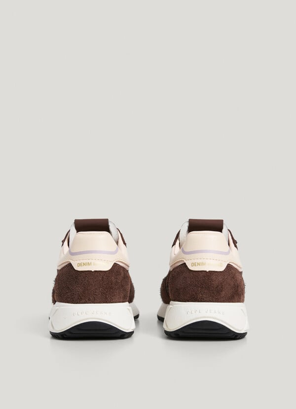 MARLON - ANIMAL PRINT DETAIL TRAINERS