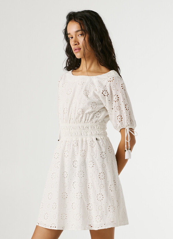 OPENWORK DETAIL MINI DRESS