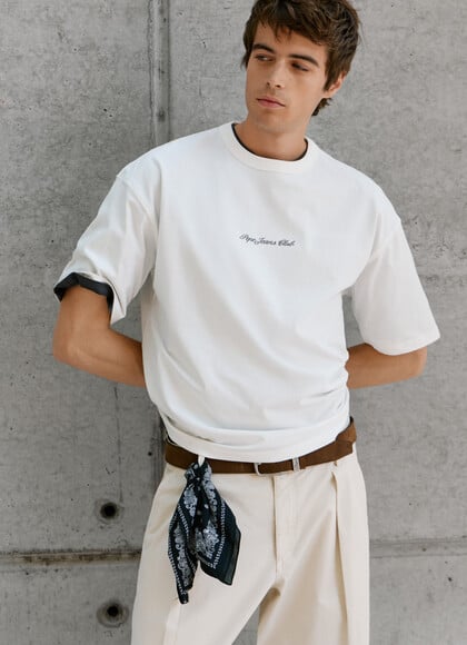 BOXY FIT LOGO PRINT T-SHIRT