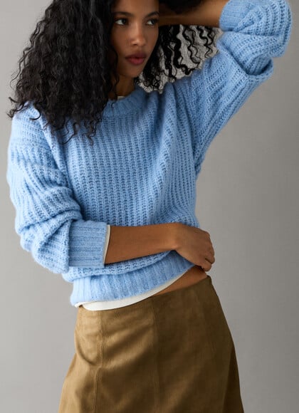 CREW NECK KNIT JUMPER