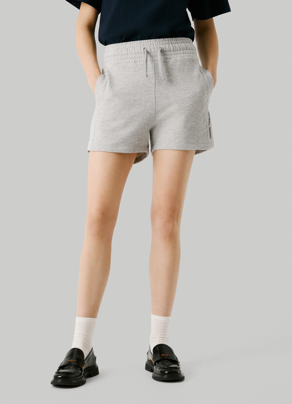 FLEECE SHORTS WITH ADJUSTABLE WAIST