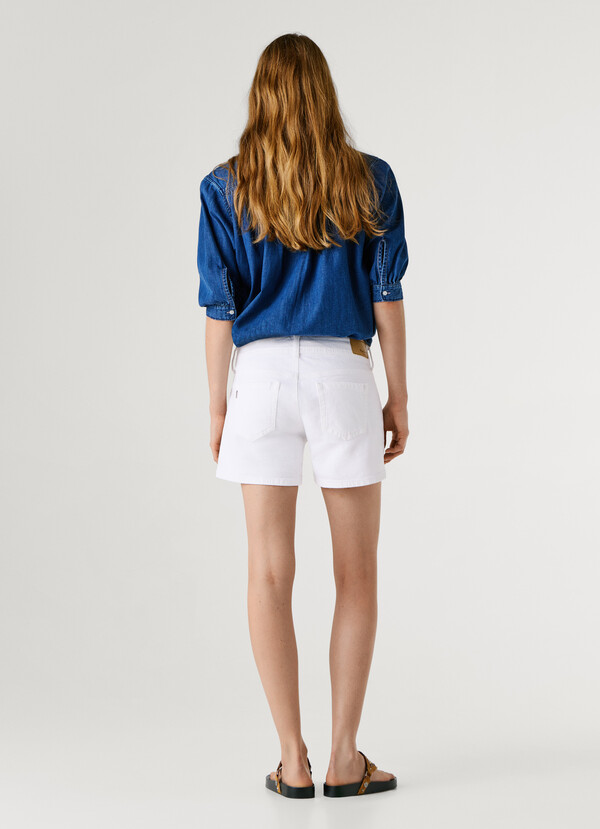REGULAR FIT DENIM SHORTS