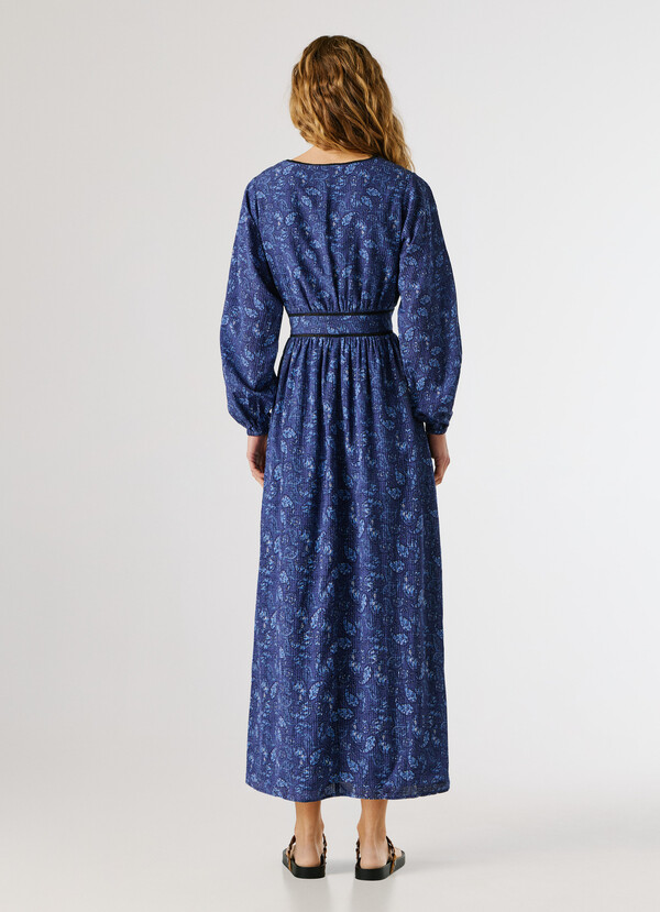 PAISLEY PRINT MAXI DRESS